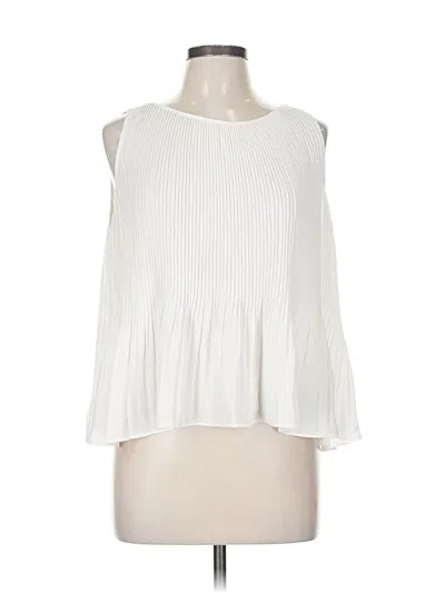 Pre-owned Banana Republic Factory Store Sleeveless Blouse In White