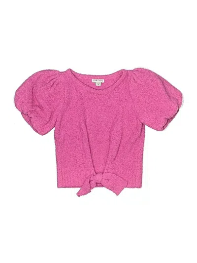 Pre-owned Habitual Kids' Cardigan Sweater In Pink