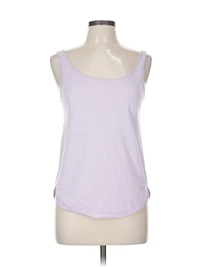 Pre-owned Lululemon Athletica Tank Top Purple Scoop Neck Tops