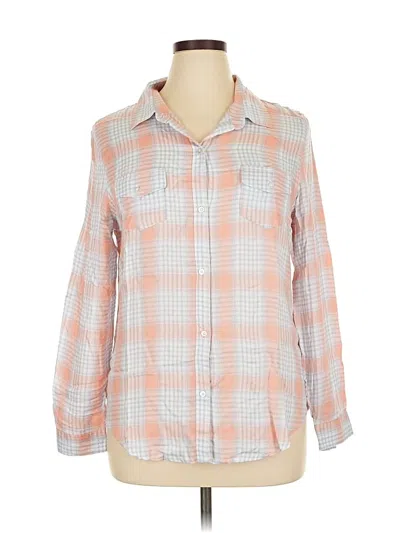 Pre-owned O'neill 3/4 Sleeve Button Down Shirt In Orange