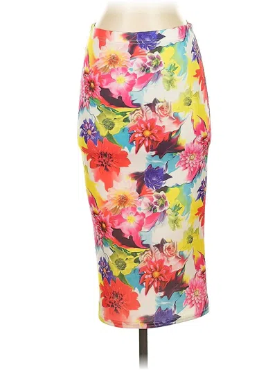 Pre-owned Boohoo Casual Skirt In Pink