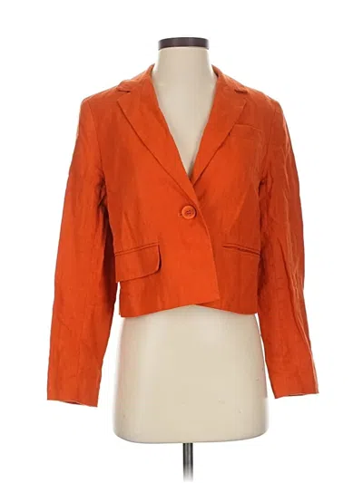 Pre-owned Madewell Blazer Jacket In Orange