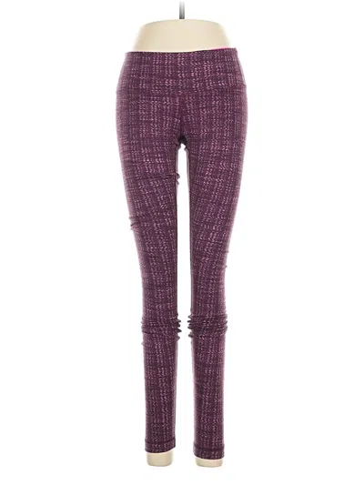 Pre-owned Lululemon Athletica Leggings In Purple