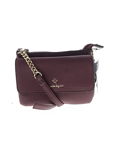 Pre-owned Nanette Lepore Crossbody Bag In Burgundy