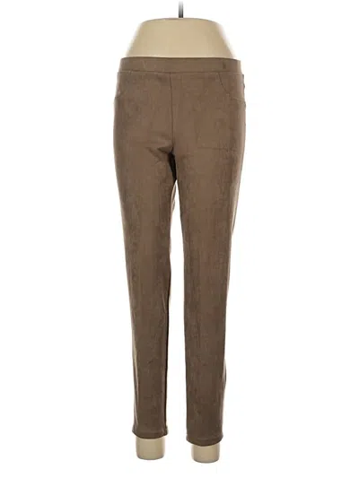 Pre-owned Karen Kane Casual Pants In Brown