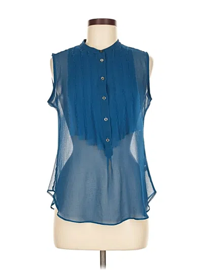Pre-owned Gap Sleeveless Blouse In Blue