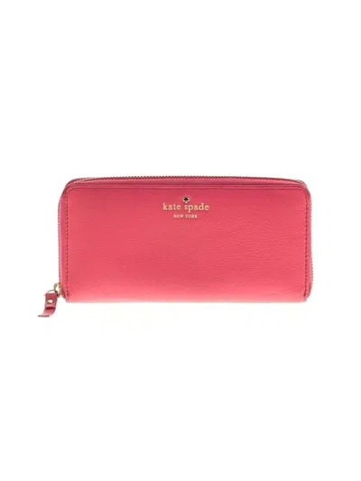 Pre-owned Kate Spade New York Leather Clutch In Pink
