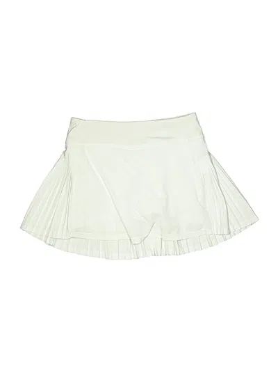 Pre-owned Athleta Girl Kids' Active Skort In White
