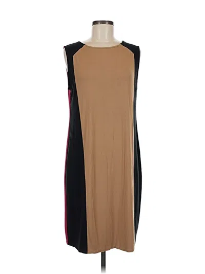 Pre-owned Jjill Casual Dress In Brown