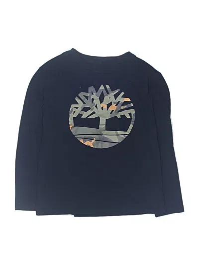 Pre-owned Timberland Kids' Long Sleeve T-shirt In Black