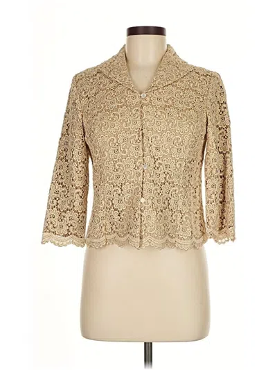 Pre-owned Talbots Blazer Jacket In Gold