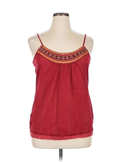 Pre-owned Maurices Tank Top Red Strapless Neckline Tops