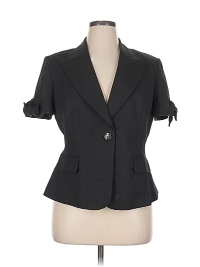 Pre-owned Jones New York Collection Blazer Jacket In Black