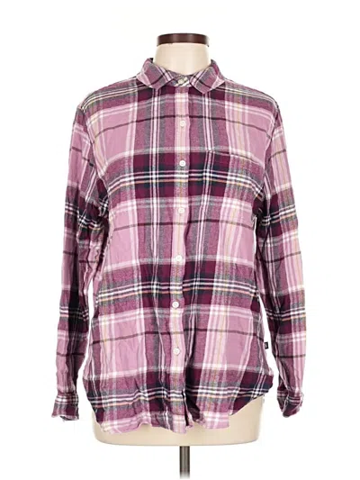 Pre-owned Gap Long Sleeve Button Down Shirt In Purple