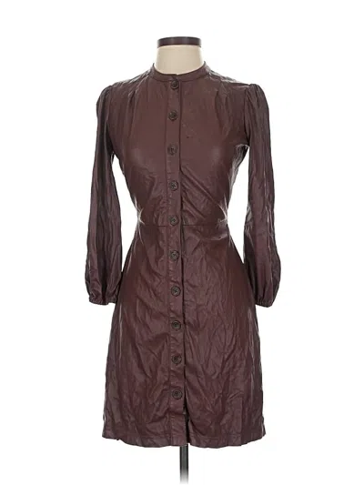 Pre-owned Shoshanna Casual Dress In Brown