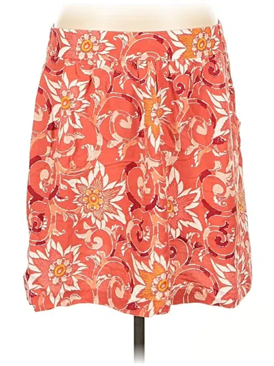 Pre-owned Ann Taylor Loft Casual Skirt In Orange
