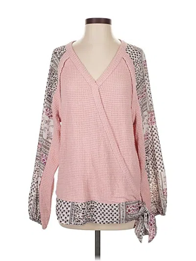 Pre-owned Pink Cardigan Sweater In