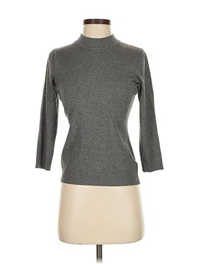 Pre-owned Milly Turtleneck Sweater In Gray