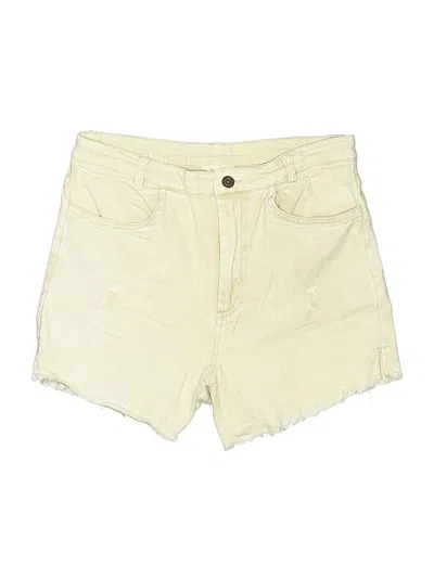 Pre-owned La Miel Denim Shorts In Yellow