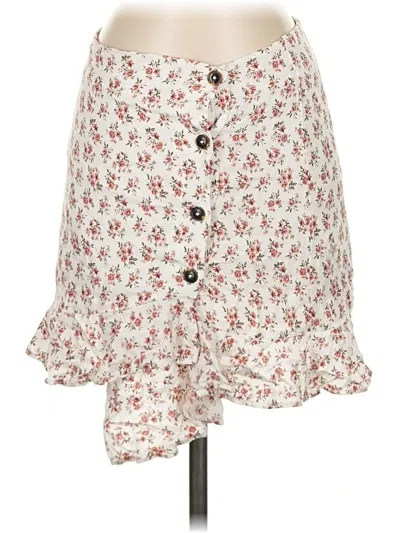 Pre-owned Hollister Casual Skirt In White