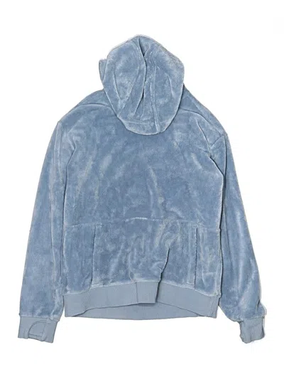 Pre-owned Athleta Girl Kids' Zip Up Hoodie In Blue
