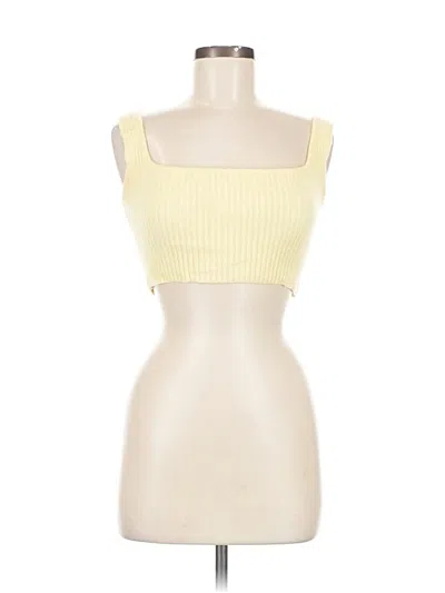 Pre-owned Zara Cardigan Sweater In Yellow