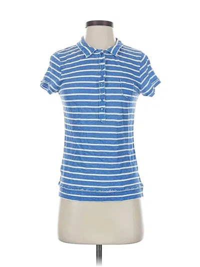 Pre-owned Escales Paris Short Sleeve Polo Shirt In Blue