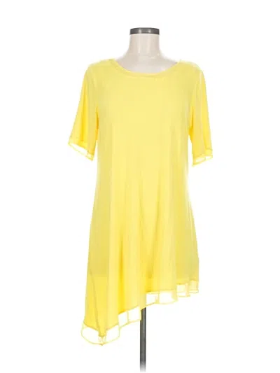 Pre-owned Joan Vass Casual Dress In Yellow