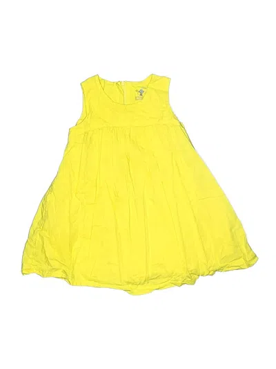 Pre-owned Primary Clothing Kids' Dress In Yellow