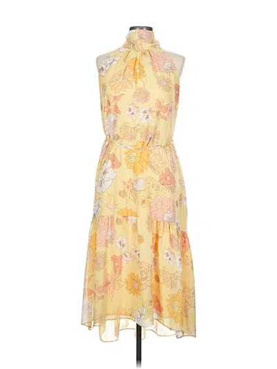 Pre-owned Eliza J Casual Dress In Yellow