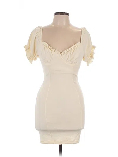 Pre-owned Mable Cocktail Dress In White