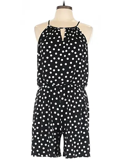 Pre-owned London Times Romper In Black