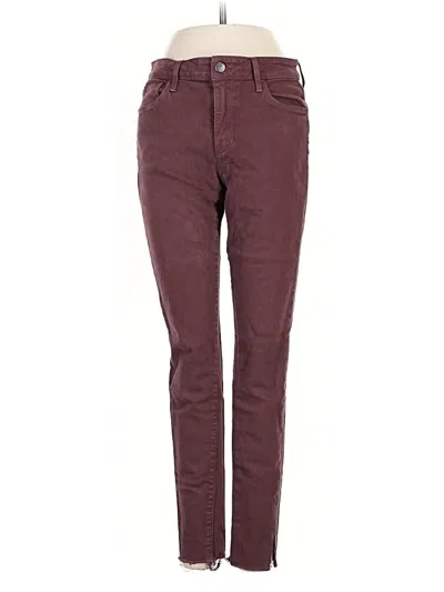 Pre-owned Joe's Jeans Jeggings In Burgundy