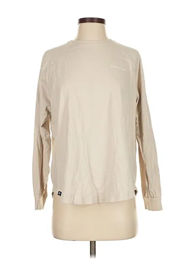 Pre-owned Quiksilver Long Sleeve T-shirt In Brown