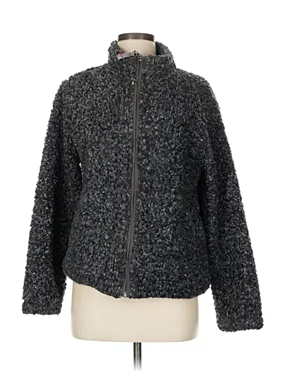 Pre-owned Dylan Faux Fur Jacket In Gray