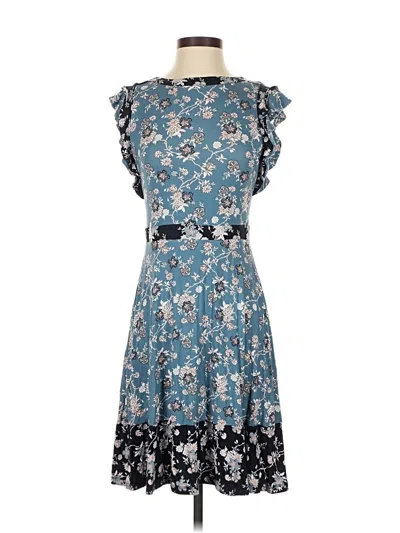 Pre-owned Ann Taylor Loft Casual Dress In Blue