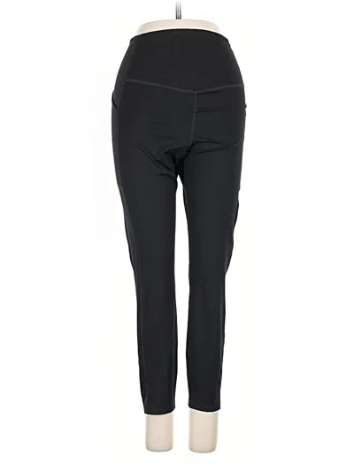 Pre-owned Girlfriend Collective Active Pants In Black
