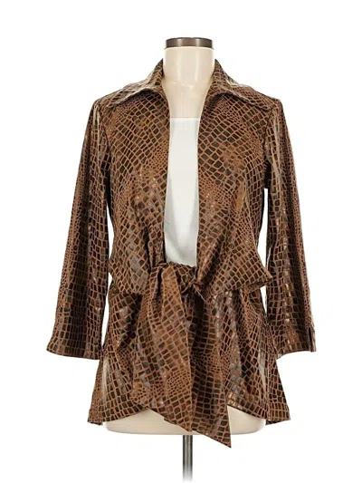 Pre-owned Mishca Kimono In Brown