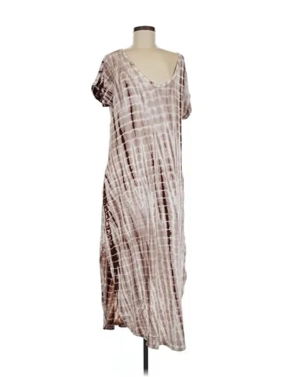 Pre-owned Assorted Brands Casual Dress In Brown