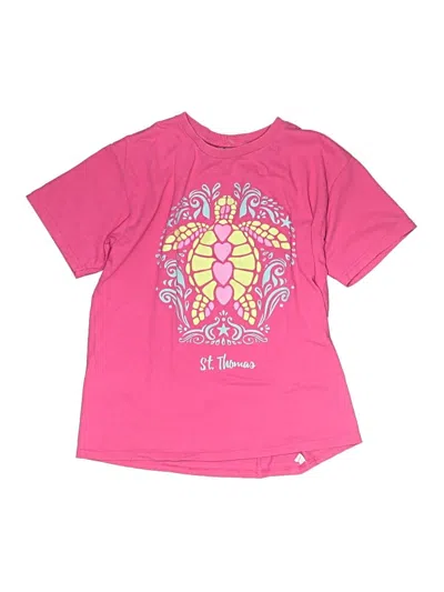 Pre-owned Gildan Kids' Short Sleeve T-shirt In Pink