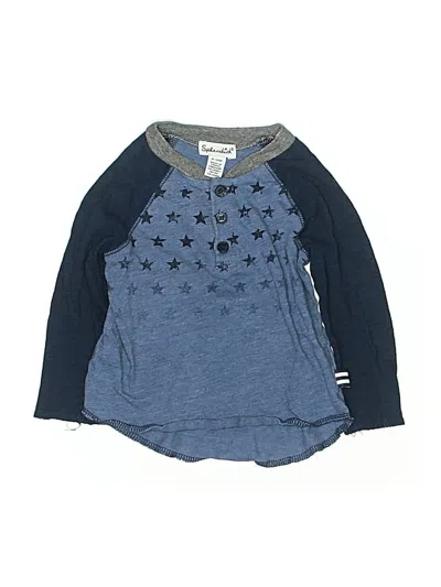 Pre-owned Splendid Babies' Long Sleeve Top Blue Tops