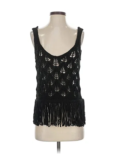 Pre-owned Zara Sweater Vest In Black