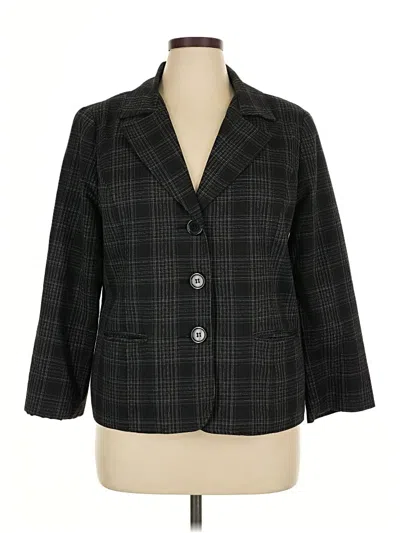 Pre-owned Fashion Bug Blazer Jacket In Black