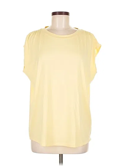 Pre-owned Athleta Sleeveless T-shirt In Yellow