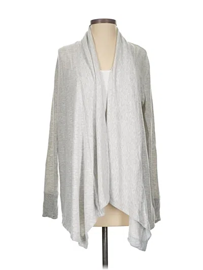 Pre-owned Athleta Cardigan Sweater In Gray