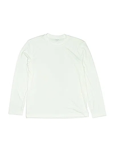 Pre-owned Sport-tek Kids' Long Sleeve T-shirt In White