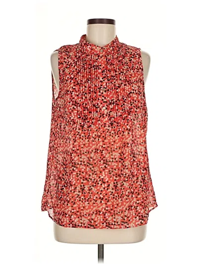 Pre-owned Banana Republic Factory Store Sleeveless Blouse In Red