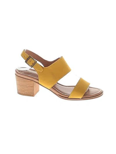 Pre-owned Caslon Heels In Yellow