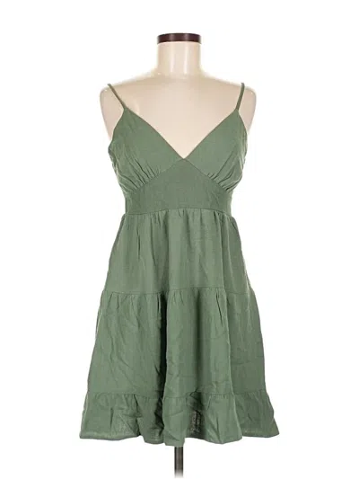 Pre-owned Monteau Casual Dress In Green