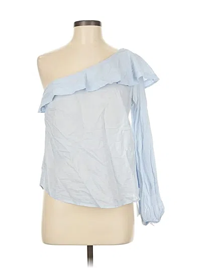 Pre-owned A.l.c 3/4 Sleeve Blouse In Blue